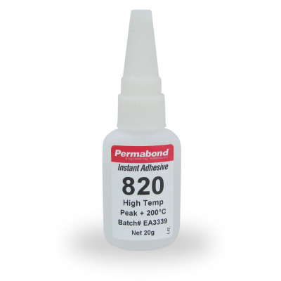Permabond 820 Clear High Temperature Superglue 20gm