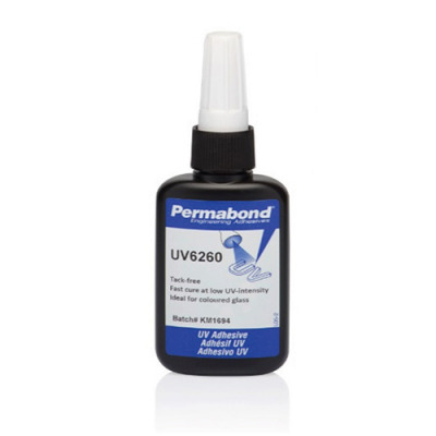 Permabond® UV6260 Acrylic Adhesive for Coloured Glass 50ml